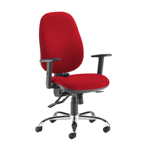 Jota Ergo 24hr ergonomic asynchro task chair - Panama Red