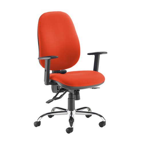 Jota Ergo 24hr ergonomic asynchro task chair - Tortuga Orange