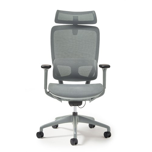 Kara high back exec mesh task chair in grey Office Chairs KAR300T1-G