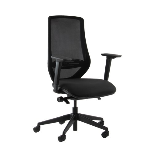 Kacey mesh back operator chair with black frame - made to order
