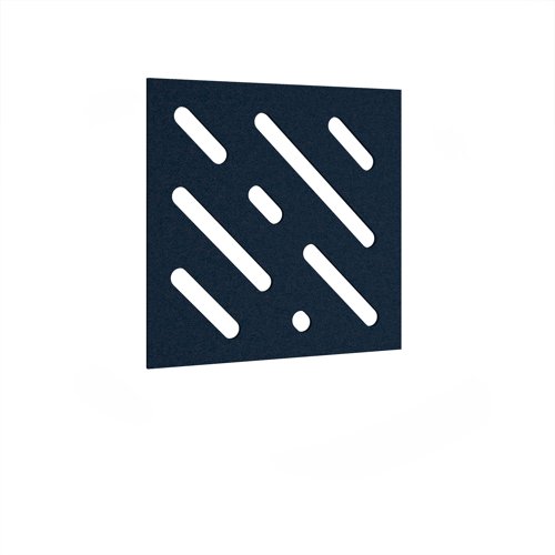 Lozenge Acoustic Ceiling - Wall Tiles 590w - Dark Blue