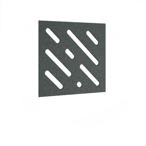 Lozenge Acoustic Ceiling - Wall Tiles 590w - Moonlight Grey