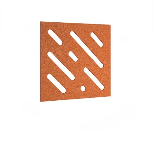 Lozenge Acoustic Ceiling - Wall Tiles 590w - Tangerine