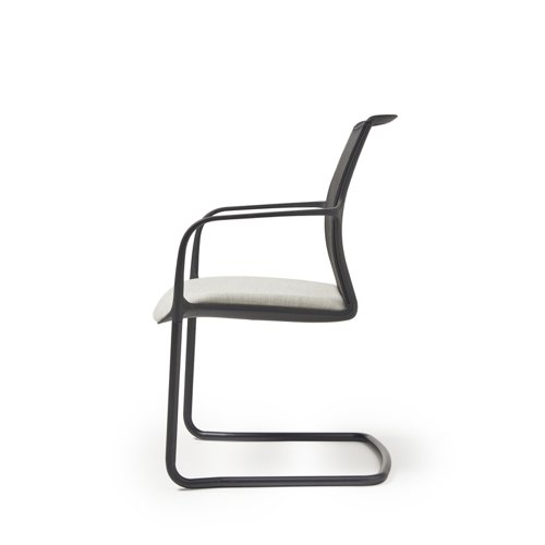 Lacey Meeting Chair - Cantilever Base - Black