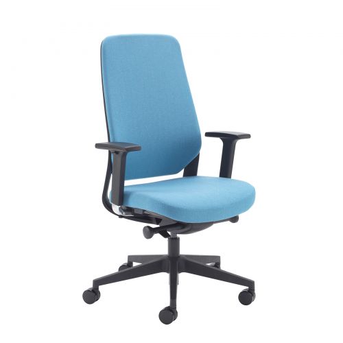 Lennon Fabric Operators Chair With Adjustable Arms Made To Order