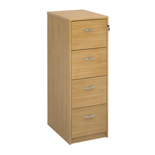 Wooden 4 Drawer Filing Cabinet With, Oak Wooden File Cabinets 4 Drawer
