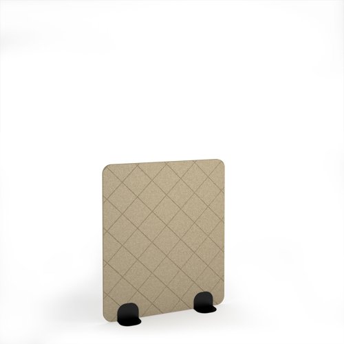 Lattice Acoustic Floor Standing Black Metal Base Legs 1200w 1400h - Dark Camel