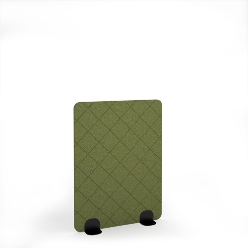 Lattice Acoustic Floor Standing Black Metal Base Legs 1200w 1600h - Reed Green