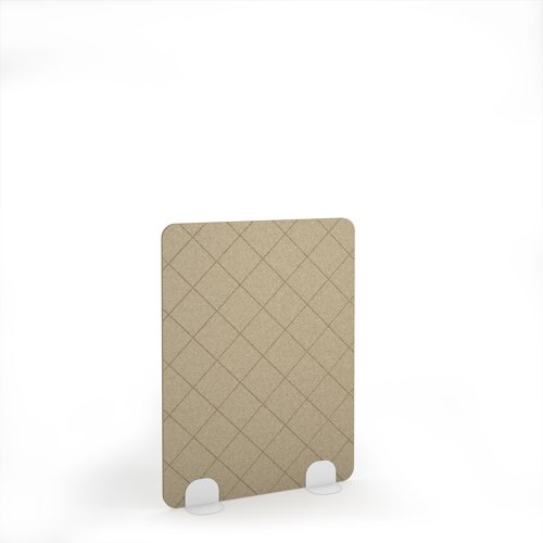 Lattice Acoustic Floor Standing White Metal Base Legs 1200w 1600h - Dark Camel