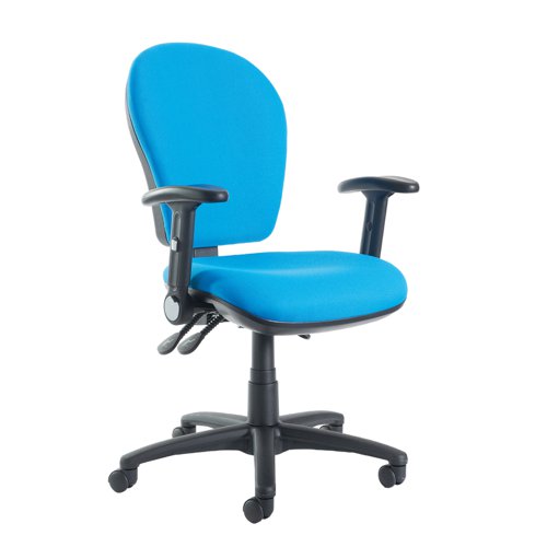 Altino XL fabric back operator chair with folding arms - made to order