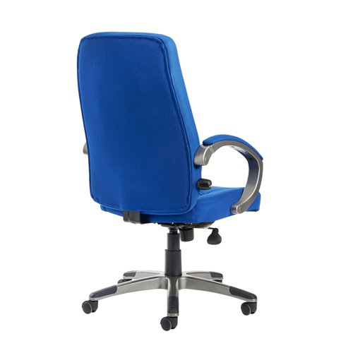 Lucca high back fabric managers chair - blue