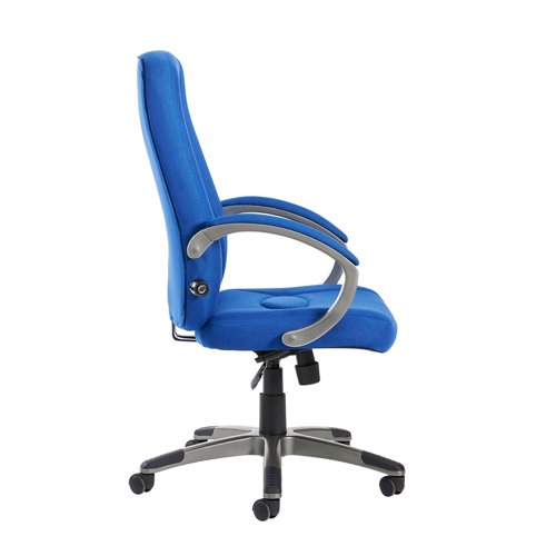 Lucca high back fabric managers chair - blue