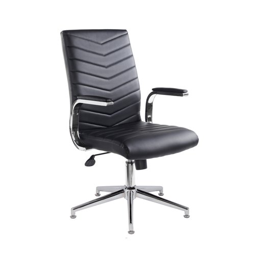 Martinez high back managers chair - black faux leather Dams International