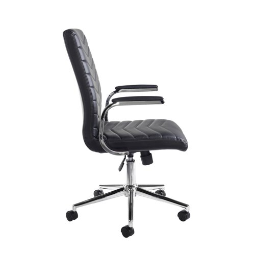 Martinez high back managers chair - black faux leather Office Chairs MAR50004