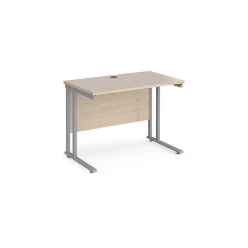 Maestro 25SL Rectangular Desk 1000x600x725mm Maple MC610M