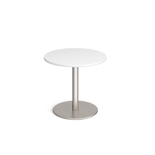 Monza circular dining table with flat round base