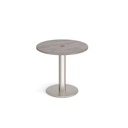 Monza circular dining table 800mm with central circular cutout 80mm - made to order