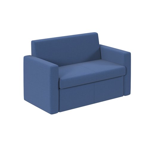 Melody double seater fabric sofa in Cobalt Blue