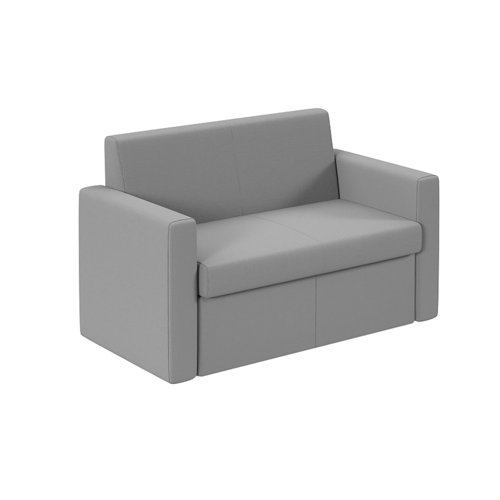 Melody double seater fabric sofa in Grey