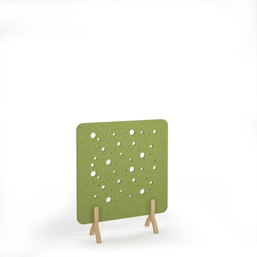 Moon Acoustic Floor Standing Screen Wooden Legs 1200w 1400h - Fruit Green