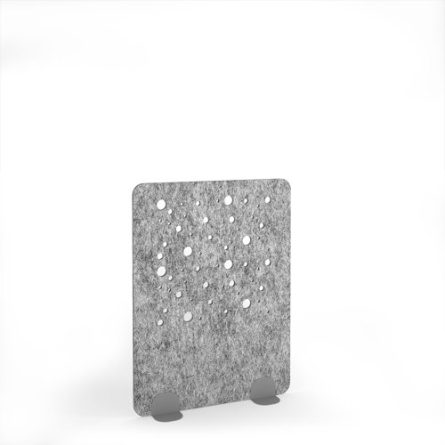 Moon Acoustic Floor Standing Silver Metal Base Legs 1200w 1600h - Dark Silver Grey