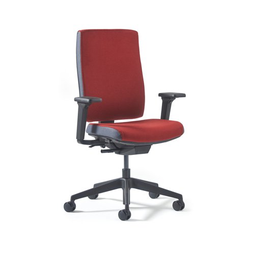 Miku fabric task chair with integrated seat slide, back height adjustment, synchronised mechanism and 4D adjustable arms - made to order