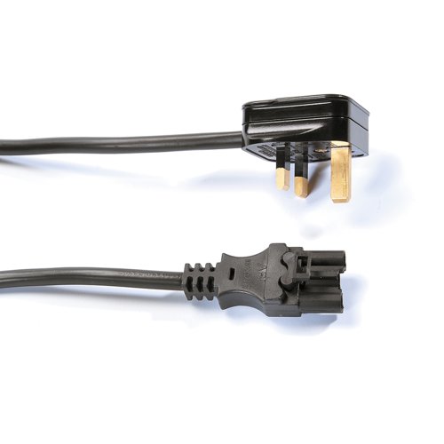 6 metre mains leads with 3 UK pin and includes a 13AMP fuse in black