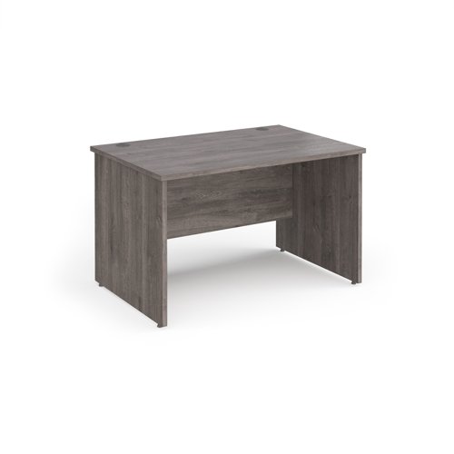 Maestro 25 Straight Desk 1200mm X 800mm Grey Oak Top With Panel End Leg