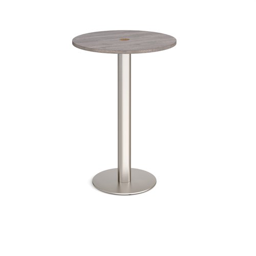 Monza circular poseur table 800mm with central circular cutout 80mm - made to order