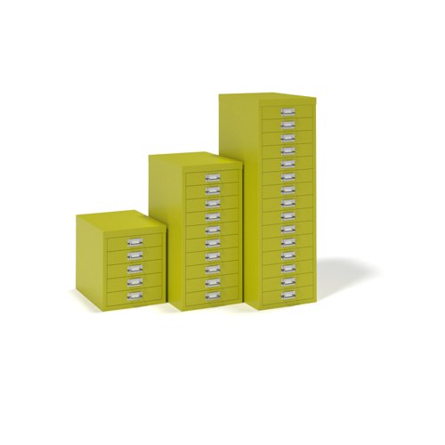 Bisley multi drawers with 10 drawers - green (Made-to-order 4 - 6 week lead time)