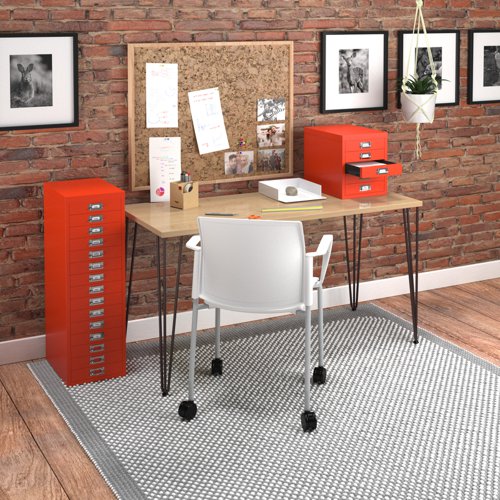 Bisley multi drawers with 5 drawers - red | B5MDR | Bisley