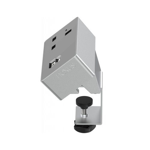 Desktop Power Module 1x 240v UK Socket 30W USB-C, 27W USB-A Silver / Grey