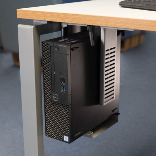 NECPU-WH Neon under desk CPU holder - white