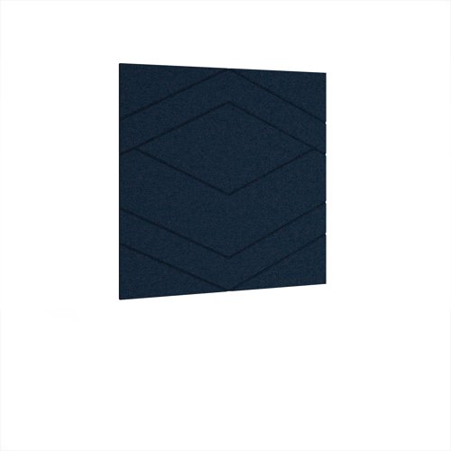 Oblique Acoustic Ceiling - Wall Tiles 590w - Dark Blue eco-friendly office product