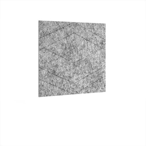 Oblique Acoustic Ceiling - Wall Tiles 590w - Dark Silver Grey