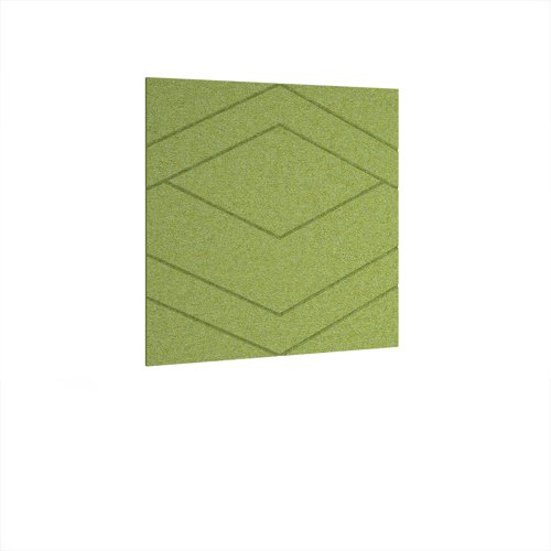 Oblique Acoustic Ceiling - Wall Tiles 590w - Fruit Green eco-friendly office product