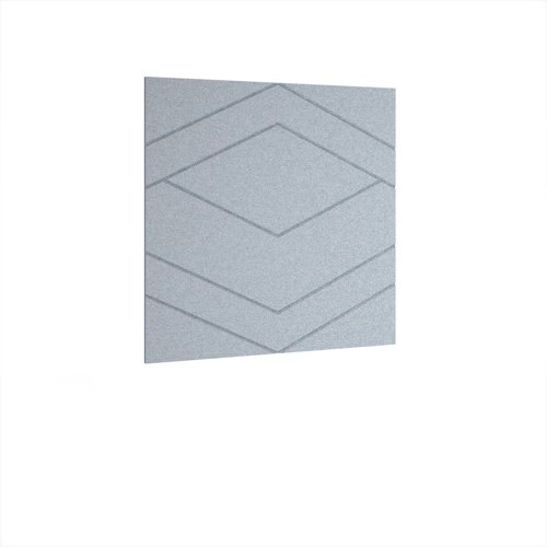 Oblique Acoustic Ceiling - Wall Tiles 590w - Light Grey eco-friendly office product
