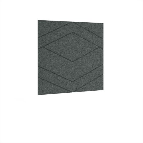 Oblique Acoustic Ceiling - Wall Tiles 590w - Moonlight Grey eco-friendly office product