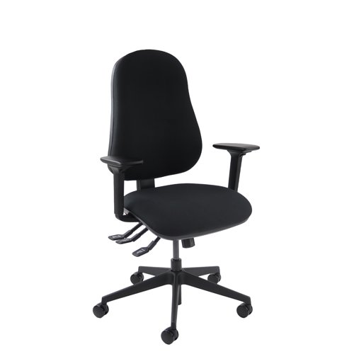 Ortho Pro 500 orthopaedic chair with upholstered seat and back with fully adjustable arms