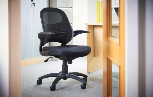 Orion mesh back operators chair - black Office Chairs ORN300T1-K