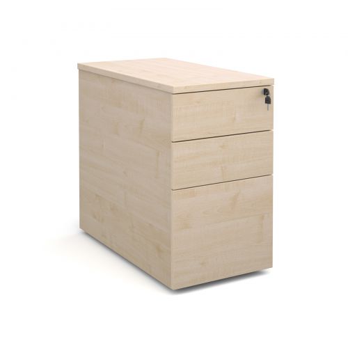 Deluxe Desk High Pedestal 3 Drawer 426x800mm Maple Finish P83M