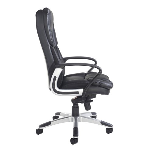 Palermo high back executive chair - black faux leather