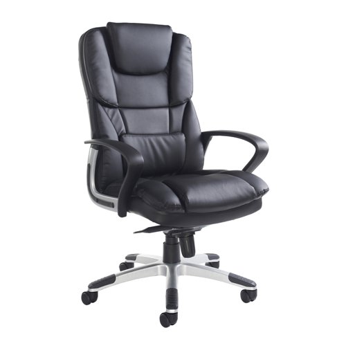 Palermo high back executive chair - black faux leather Dams International