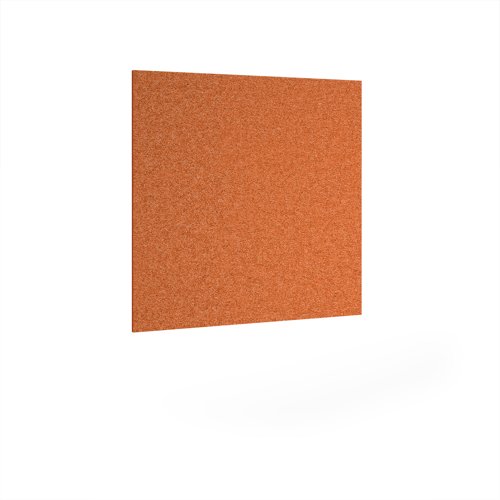 Plain Acoustic Ceiling - Wall Tiles 590w - Tangerine