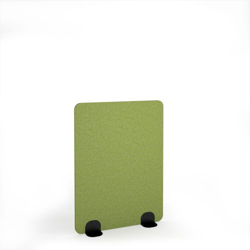 Plain Acoustic Floor Standing Black Metal Base Legs 1200w 1600h - Fruit Green