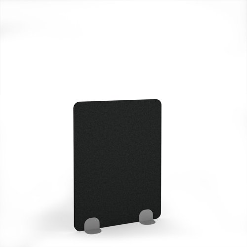 Plain Acoustic Floor Standing Silver Metal Base Legs 1200w 1600h - Black