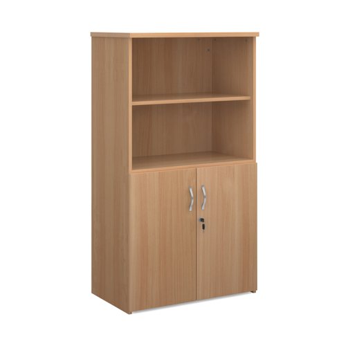 Universal combination unit with open top 1440mm high with 3 shelves - beech R1440OPB Buy online at Office 5Star or contact us Tel 01594 810081 for assistance