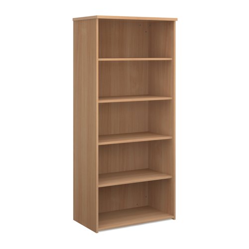 Universal bookcase 1790mm high with 4 shelves - beech  R1790B