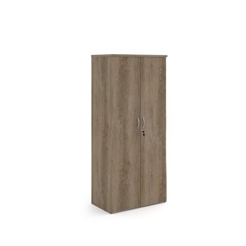 Universal double door cupboard 1790mm high with 4 shelves - Nebraska Oak