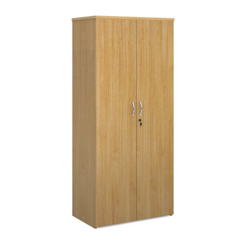 Universal double door cupboard 1790mm high with 4 shelves - oak Cupboards R1790DO